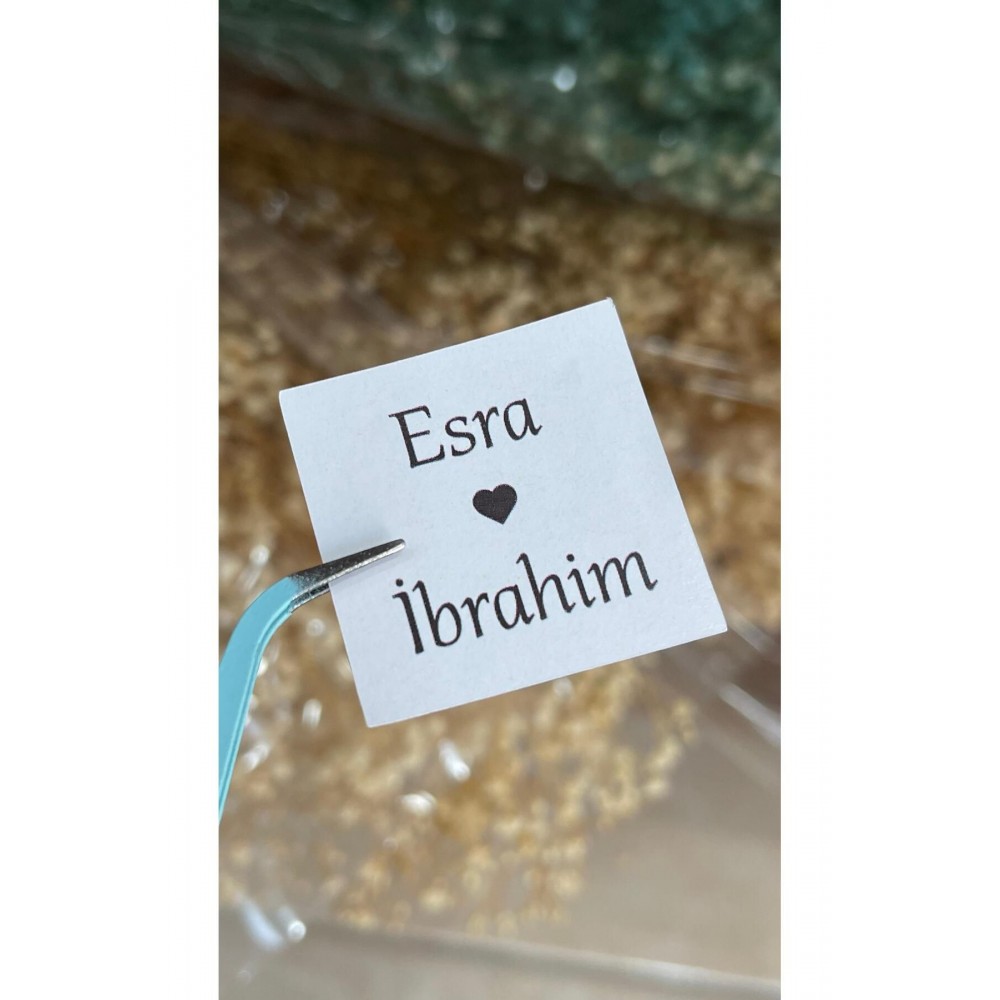 Söz, Kına, Nişan, Çikolata Etiketi 3,5x3,5 cm 70 Adet - ARLetikettasarım