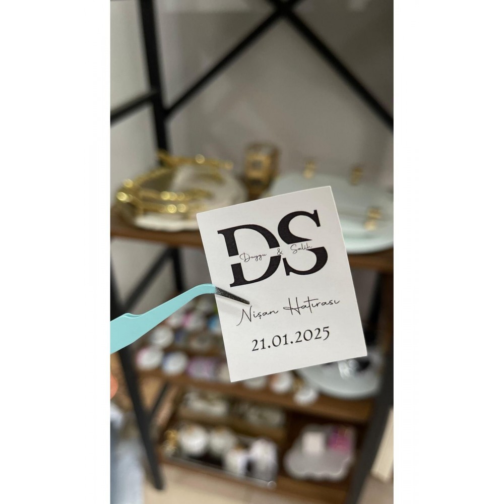 Söz, Kına, Nişan Kolonya Şişe Etiketi 3x4 cm 72 Adet - ARLetikettasarım