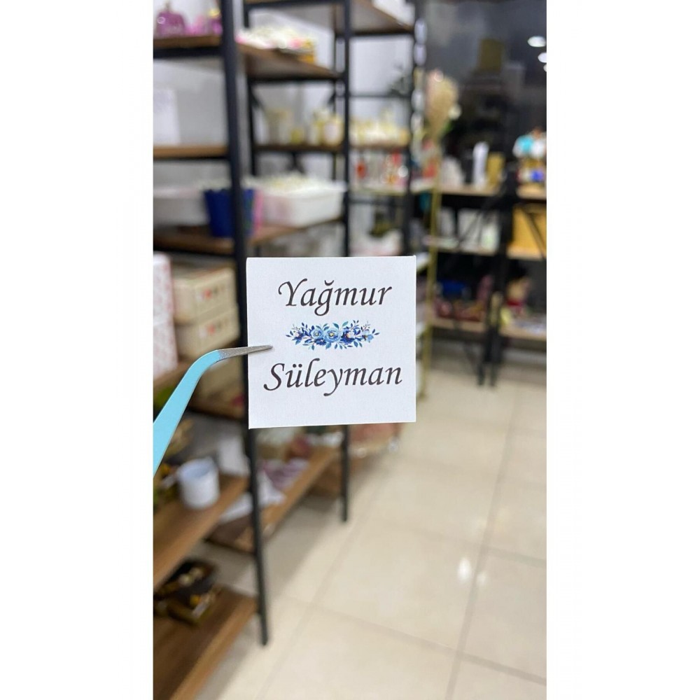 Söz, Kına, Nişan, Çikolata Etiketi 3,5x3,5 cm 70 Adet - ARLetikettasarım