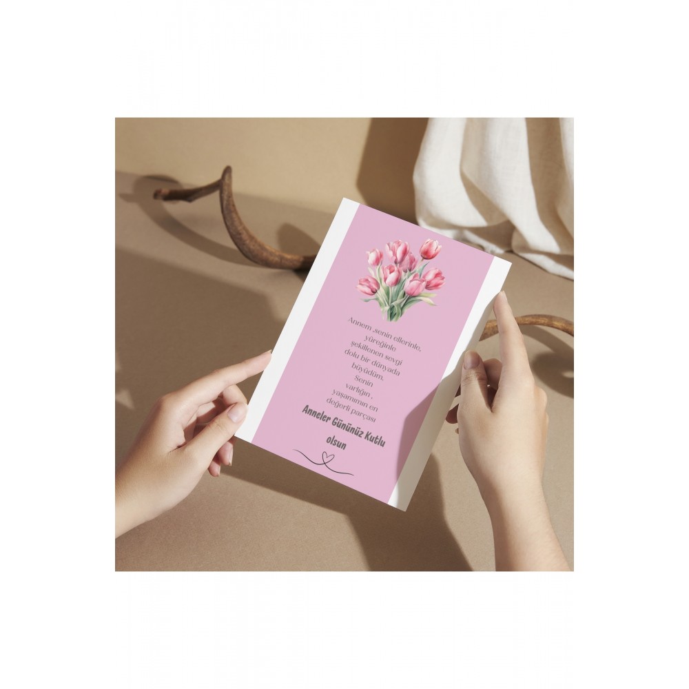 Anneler Günü Kartı 9x15 Cm 49 Adet- Arl1505