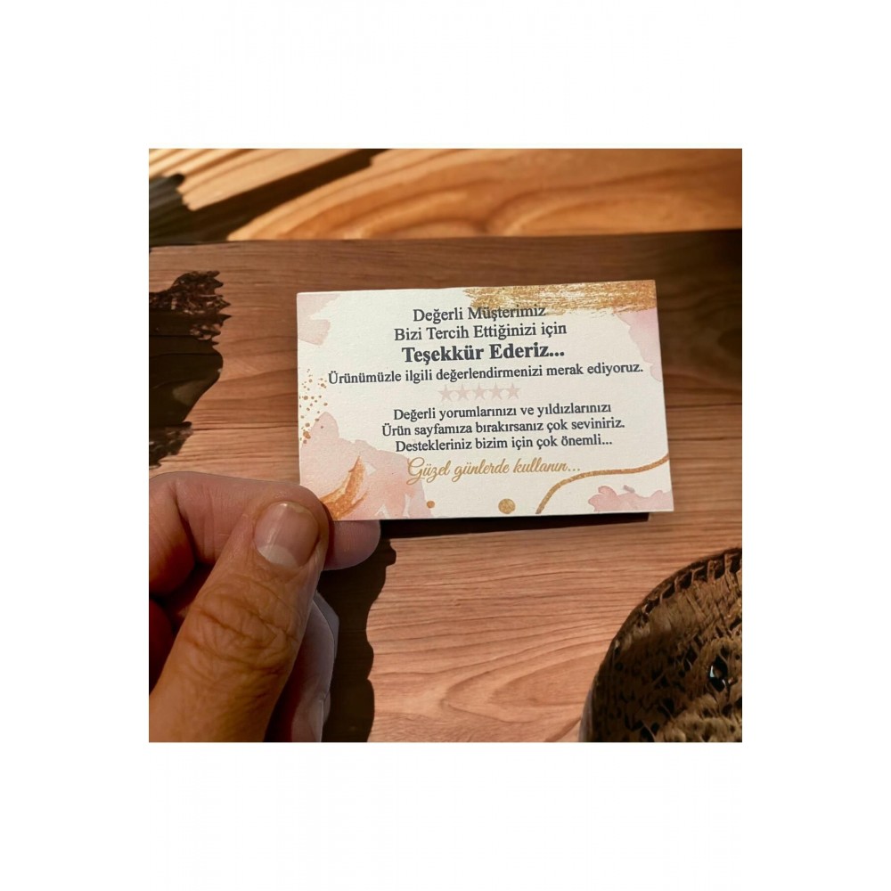 E-Ticaret Teşekkür Kartı 5x8 cm 100 Adet