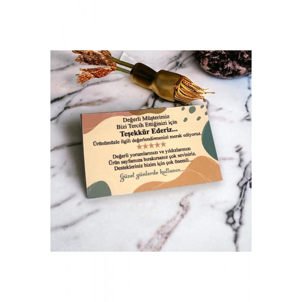 E-Ticaret Teşekkür Kartı 5x8 cm 500 Adet