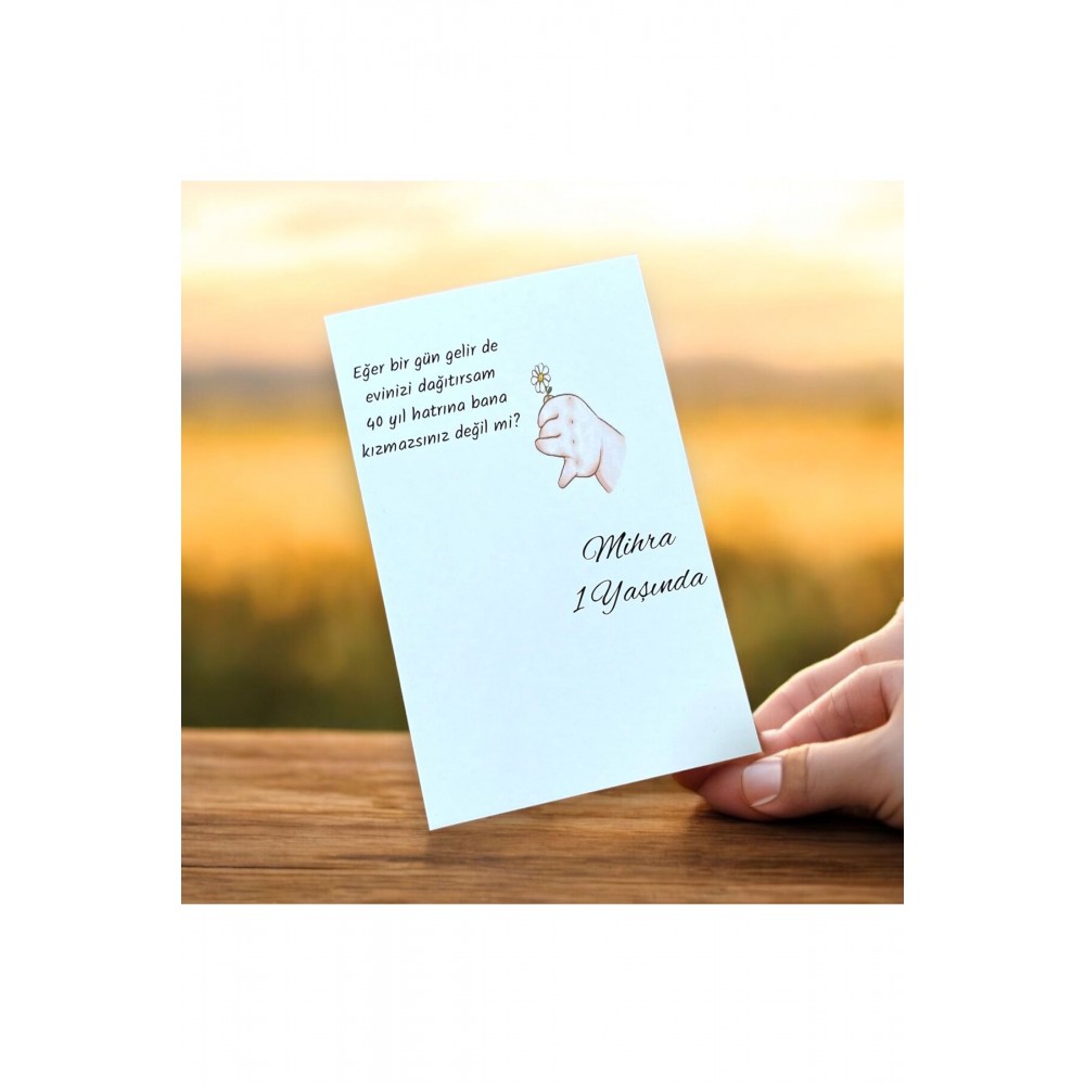 Doğum Günü Anahtarlık Hediye Kartı 9,5x15 cm 49 Adet