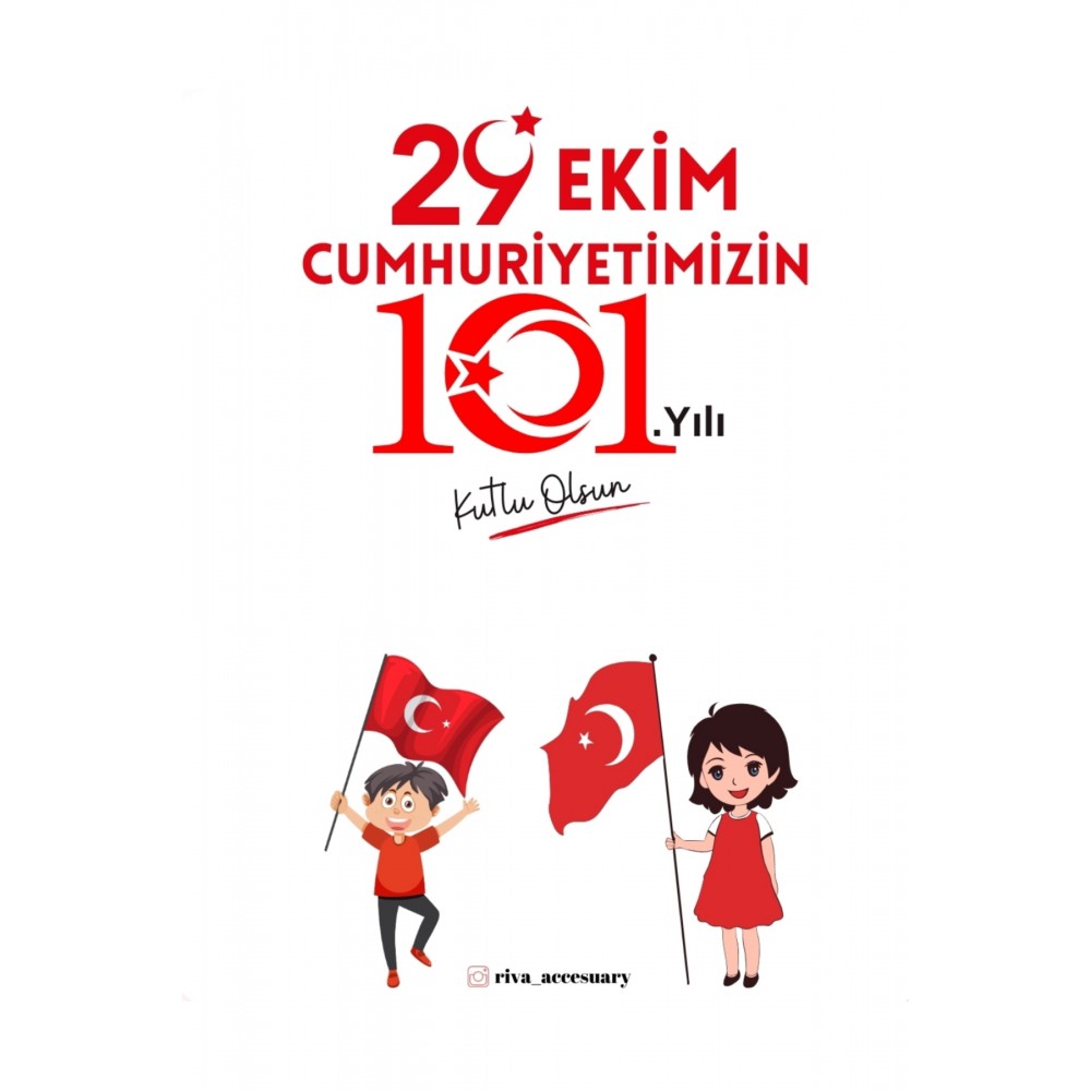 29 Ekim Kartı 9x12 cm 63 Adet