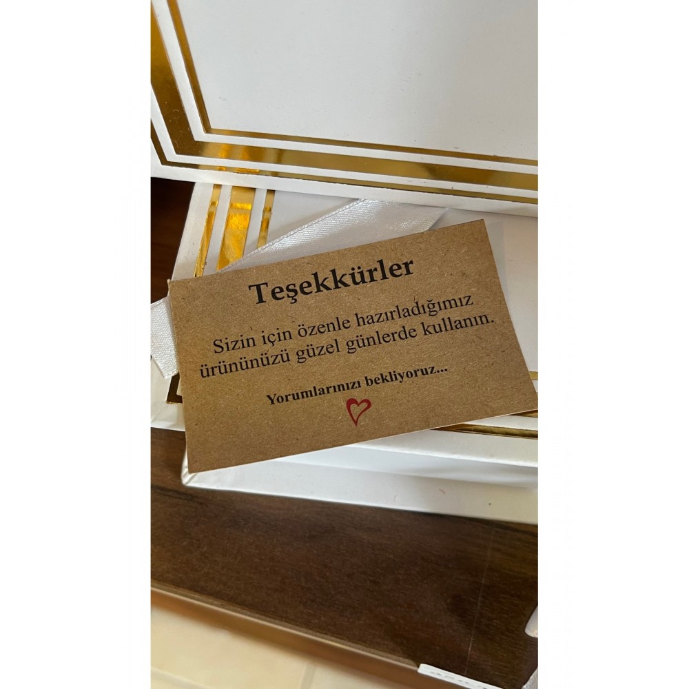 Kraft E-Ticaret Teşekkür Kartı 5x8 cm 100 Adet