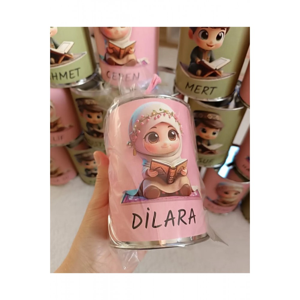 Kumbara Etiketi Pembe renk 12 Adet