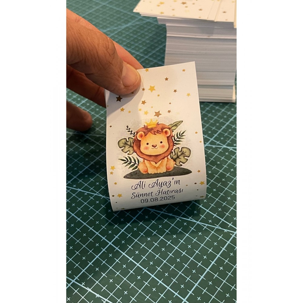 Sünnet Hatırası Mum Kartı 50 Adet