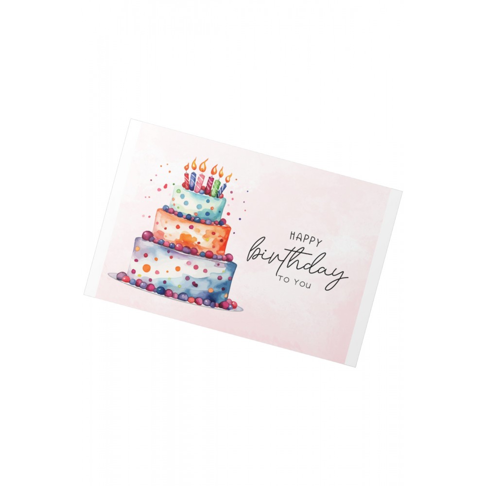 Doğum Günü Kartı Happy Birthday 5x8 cm 100 Adet