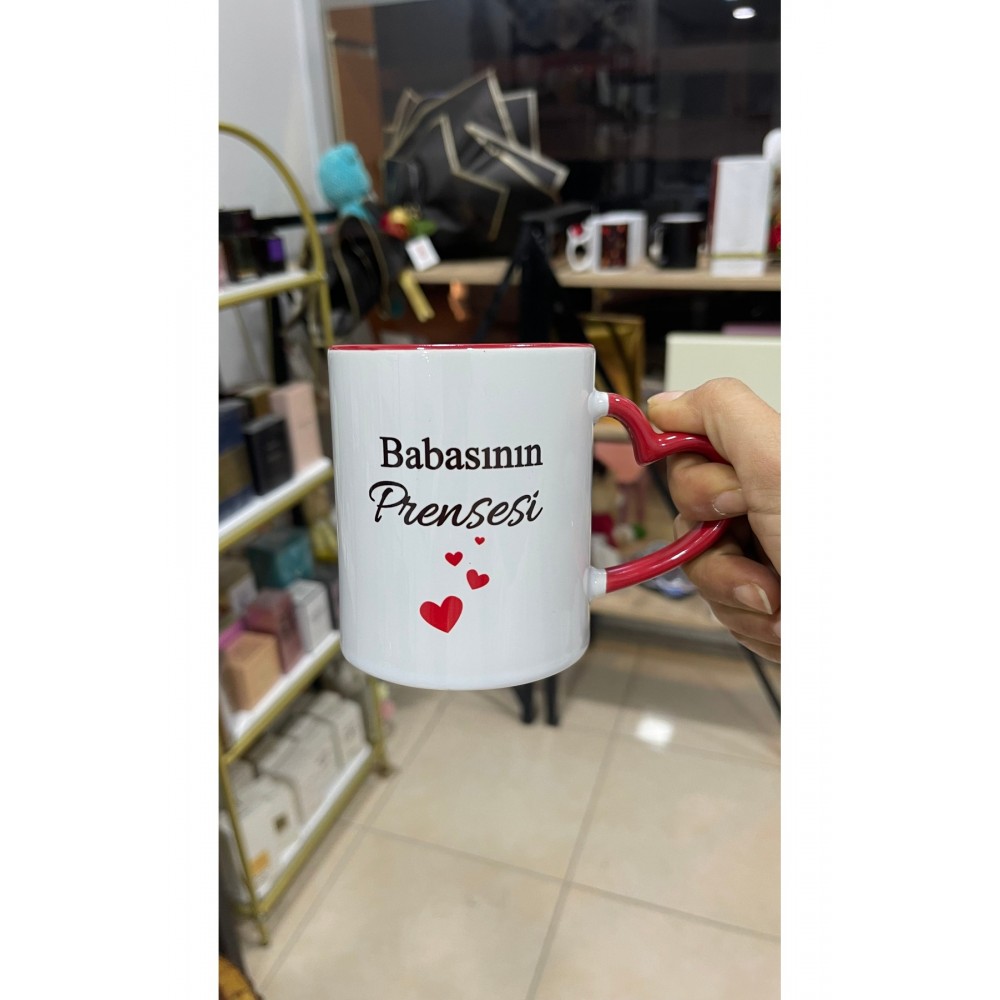 Kupa Bardak Kalpli Babasının Prensesi Yazılı - Arletikettasarim