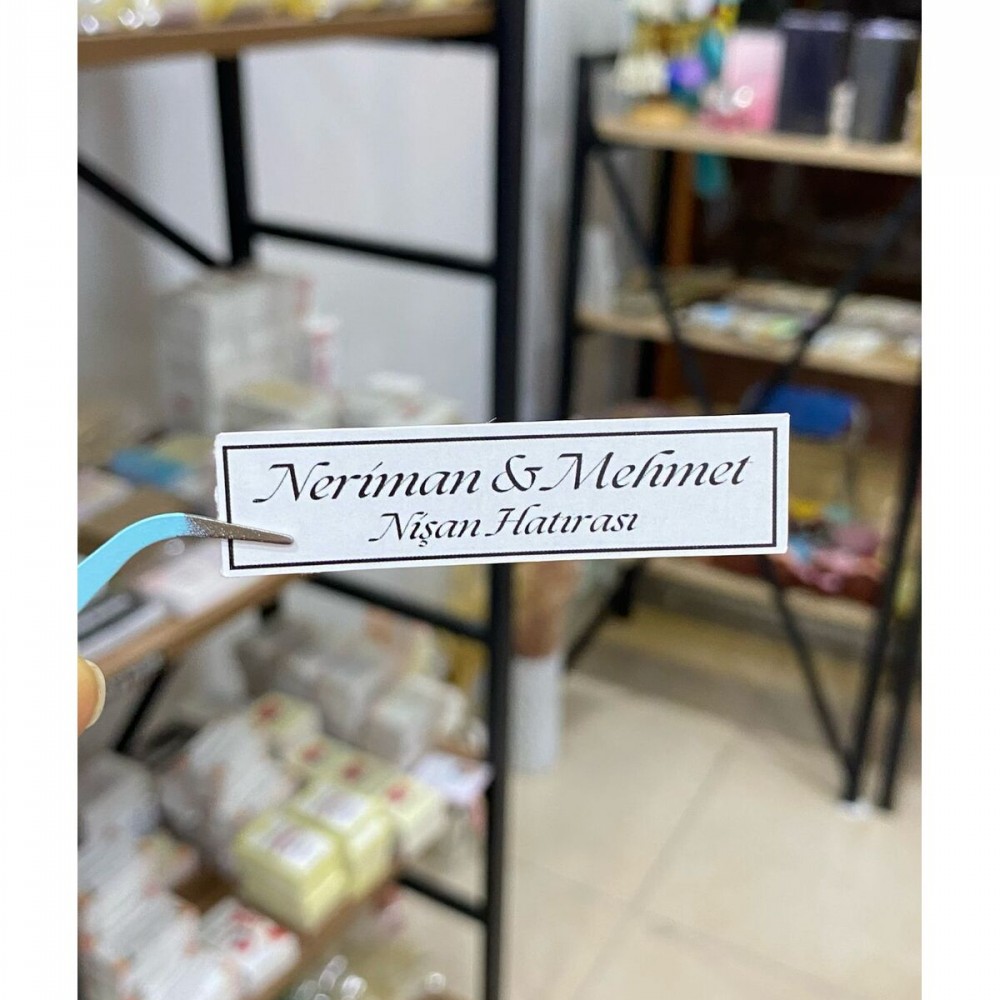 Mum Şişe Etiket 1,5x6 cm 45 Adet - ARLetikettasarım