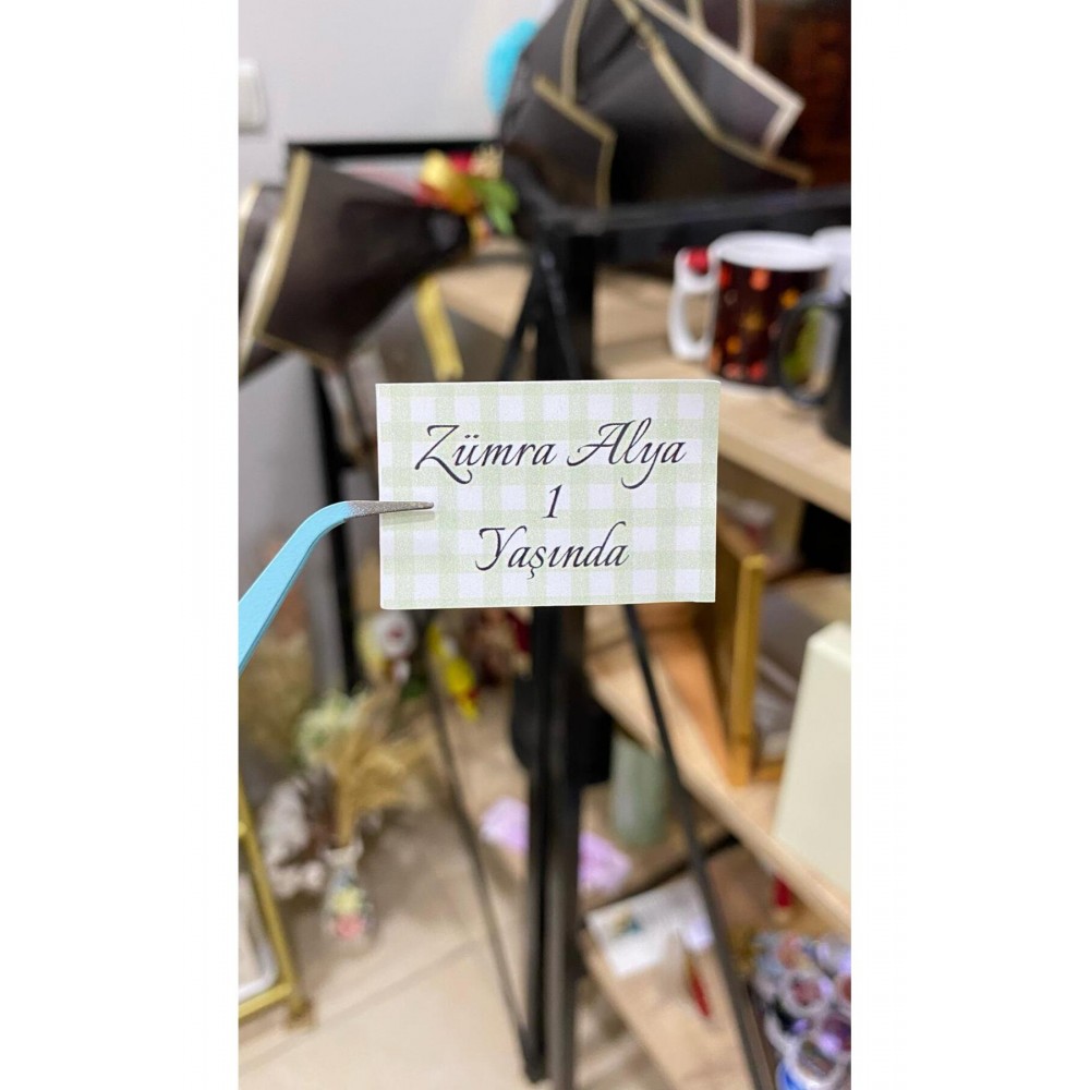 Doğum Günü Kolonya Şişe Etiketi 3x4 cm 70 Adet -ARLetikettasarım - ARLetikettasarım