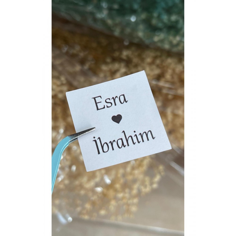 Söz, Kına, Nişan, Çikolata Etiketi 3,5x3,5 cm 70 Adet - ARLetikettasarım