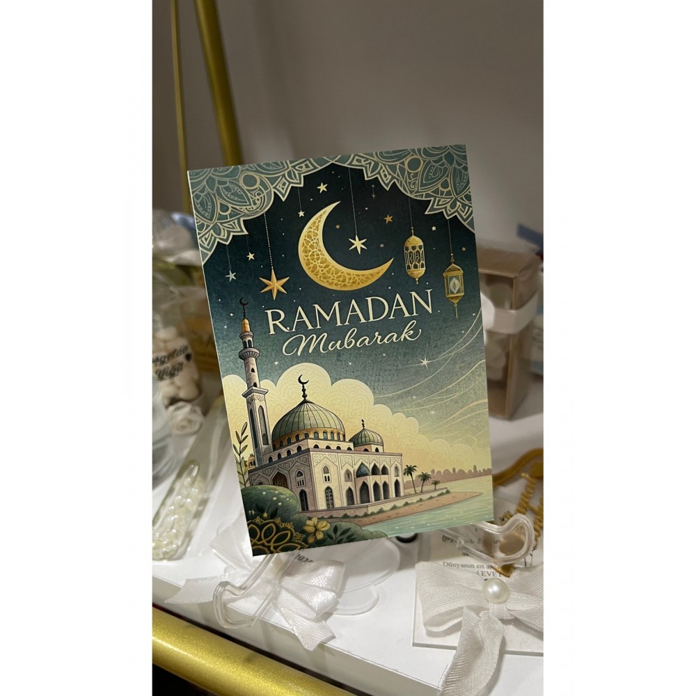 Ramazan Ayı Kartı 8x12 cm 63 Adet - ARL Etiket Tasarım