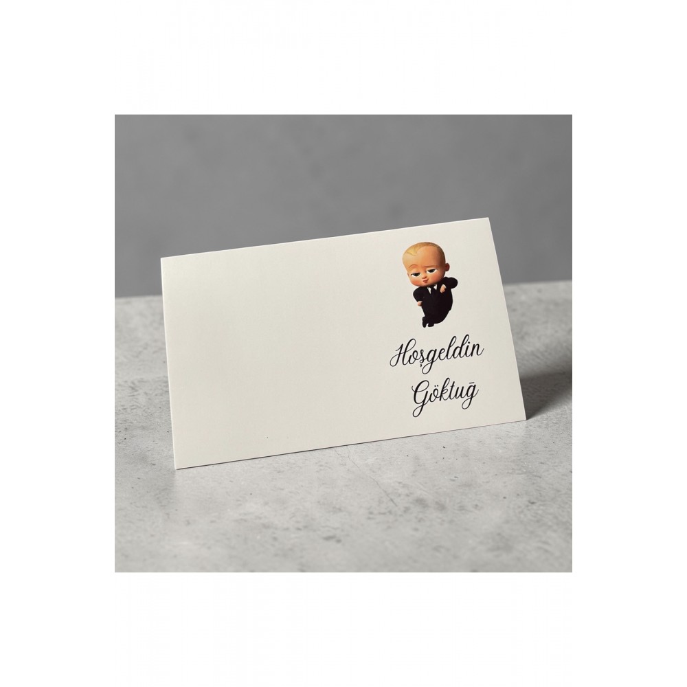 Yenidoğan Bebek Hediyelik ve Anahtarlık Kartı 9x15 cm 50 Adet – Arletikettasarim